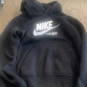 Nike Black and White Chicago Hoodie